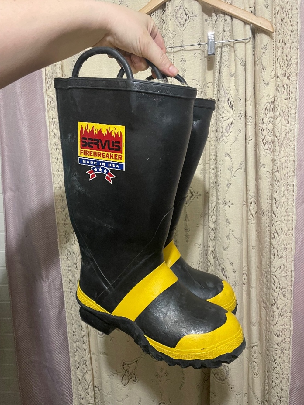 Servus Firebreaker: rubber boots with felt lining and steel toe
